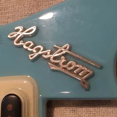 Hagstrom 1 1960's Rare Lavender + Blue Plastic Top Guitars image 12