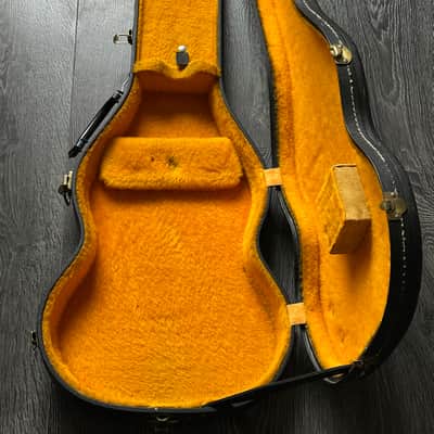 1965-69 Gibson SG Pebble Case with Marigold Lining Original Vintage image 6
