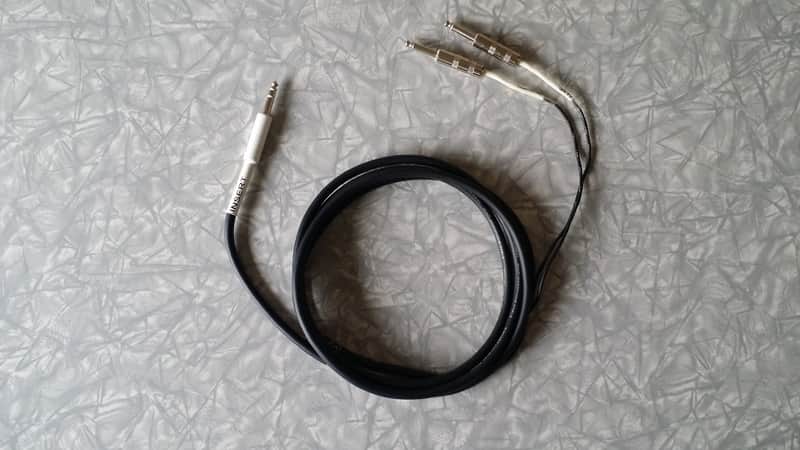 Mogami 10 Ft Insert Y-Cable – 1/4” TRS to dual 1/4” TS image 1