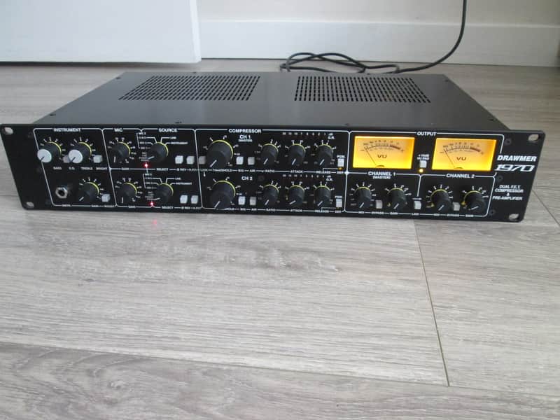 Drawmer 1970 Dual FET Compressor & Preamplifier 2020 - Present - Black image 1