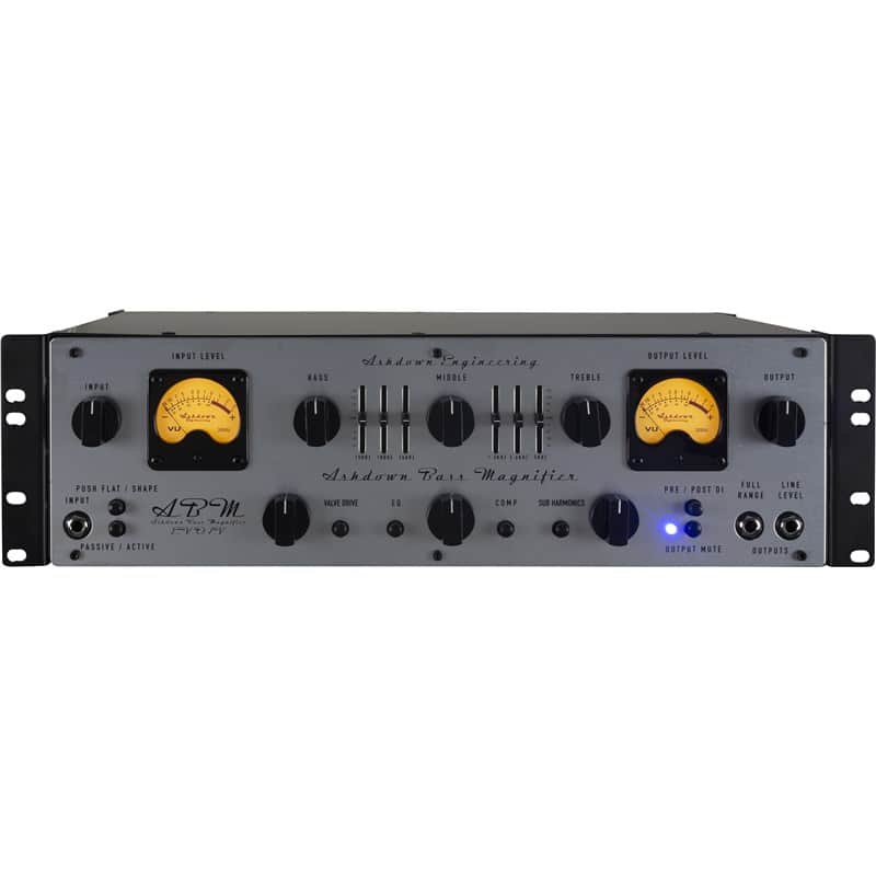 Ashdown ABM EVO IV Dual VU 600-Watt Rackmount Bass Amp Head image 1