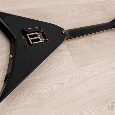 1991 Grover Jackson Randy Rhoads Custom V Metallic Black w/ EMGs, Case image 13