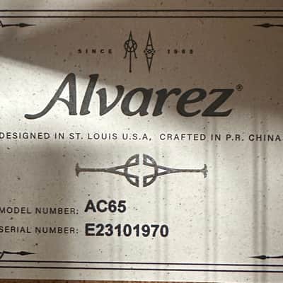 Alvarez Artist Series AC65 Classical Guitar w/ Pro Setup image 7