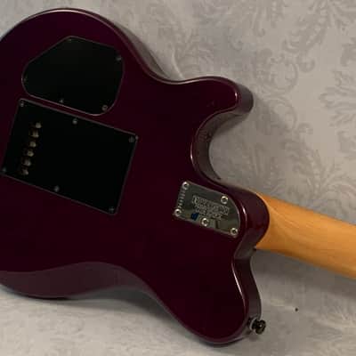 1999 Ernie Ball Music Man Axis Sport Purple Electric Guitar with Hardshell Case image 9