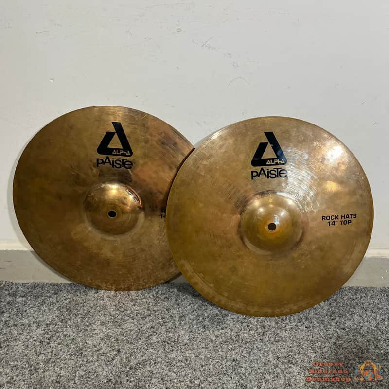 Paiste Alpha 14" Rock Hihat Cymbals image 1