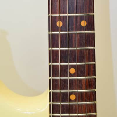 2023 Fender American Vintage II 1961 Stratocaster Electric Guitar, Rosewood Fingerboard, Olympic White w/ Case image 7