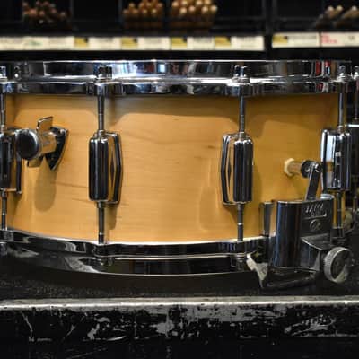 Vintage 70's Tama Re-Ring Superstar 9606 KG 6.5 x 14 King Beat Birch Snare Drum in Natural Maple Finish image 4
