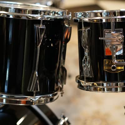 Tama ArtStar II Drum Set Black Lacquer - 1990s - 10-11-12-13-14-16-18-22-24 image 2
