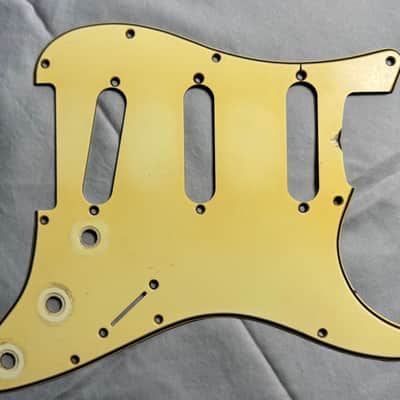 Fender Stratocaster Celluloid Nitrate Pickguard Vintage Relic Aged USA 63 - 65 1963 64 Mint Green Strat image 1