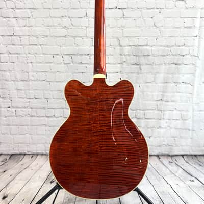 Gretsch G6609TFM Players Edition Broadkaster with Flame Maple TopBourbon Stain 2023 image 6