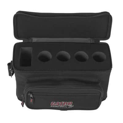 Gator Cases GM-4 Padded Lightweight Microphone Bag for Four Microphones image 5