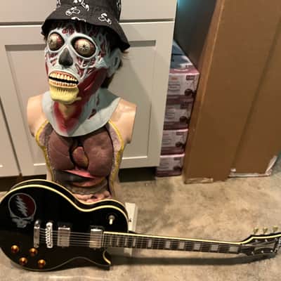 Cortez “Cortez the killer” Dan Auerbach the black keys MIJ lawsuit era Les Paul Custom Copy 70s Ebony image 1