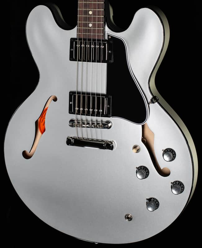 Gibson Custom Shop Dealer Select 1961 ES-335 Silver Ebony w/ Stinger Gloss (064) image 1