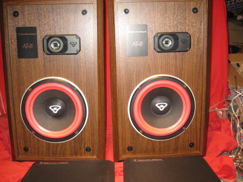 Vintage Cerwin-Vega AT-8 Two Way Large bookshelf/Floor speakers