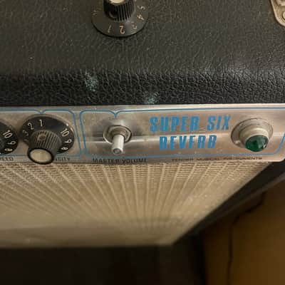 Fender Super Six Reverb 2-Channel 100-Watt 6x10" Guitar Combo 1972 - 1976 - Silverface image 11