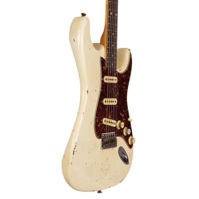 Fender Custom Shop 1960s Stratocaster Aged Olympic White Masterbuilt Jason Smith image 5