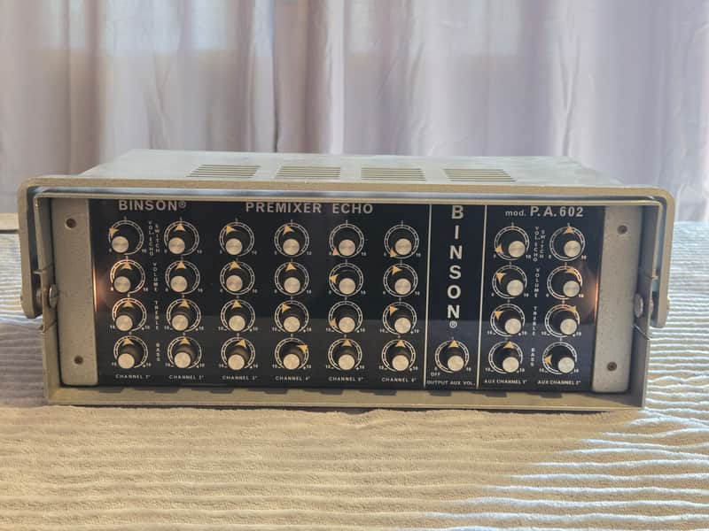 Binson PA 602 Premixer Echo – Vintage 6-Channel Valve Tube Mixer Preamp – Italy image 1
