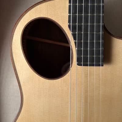 Tomas Fiore Classical Cutaway Crossover Brazilian Rosewood MiSi Pickup Stauffer Style Neck image 5