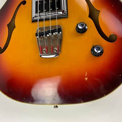 1965 Guild Starfire Bass Sunburst Hagstrom Bi-Sonic Pickup, Sounds Great! image 20