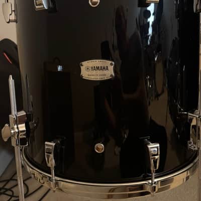 Yamaha PHX 5pc Shell Pack - Solid Black Lacquer 10/12/14/16/22 image 6