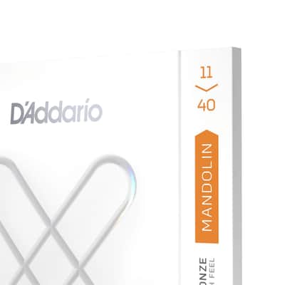 D'Addario XSM1140 XS Phosphor Bronze Coated Mandolin Strings - Medium (11 - 40) 2020s - Standard image 3