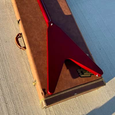 Vintage 1990 Gibson Flying V '67 Reissue Heritage Cherry w/ OHSC image 5