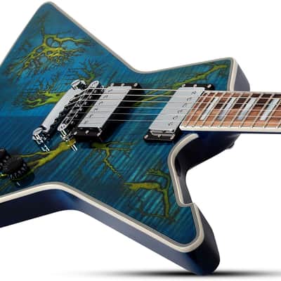 Schecter E-1 Electro-Resin Transparent Blue image 3