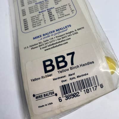 Mike Balter Basics BB7 Hard Rubber Birch Keyboard Mallets (x2 pair) image 3