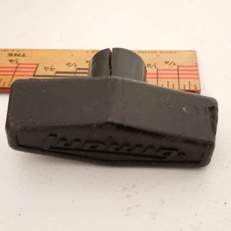 Ludwig 5/16-18tpi Hercules Wing Nut Black Plastic-Tip T-Handle Knob Vintage 70s image 1