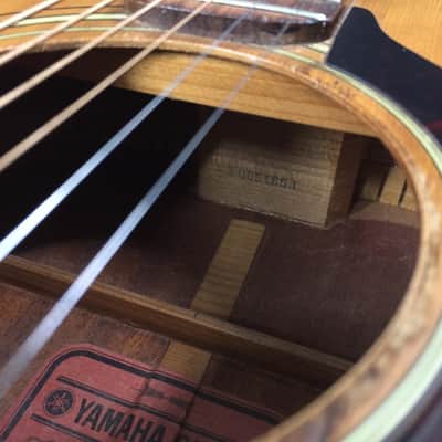 Yamaha FG-180 Red Label Vintage 1966-1971 Natural Made in Japan Acoustic Guitar Spruce Top Mahogany image 13