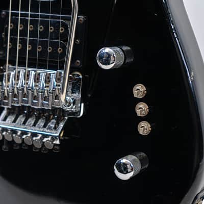 80’s MIJ B.C. Rich ST-III 3 Black w/ Gotoh Locking Tremolo, HSS Pickups, Discrete Switching, Padded Gigbag image 5