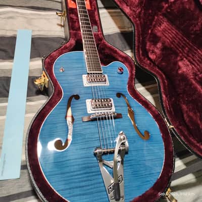 Gretsch G6120SH-HBLU Brian Setzer Hot Rod 2017 2 Tone Harbor Blue image 22