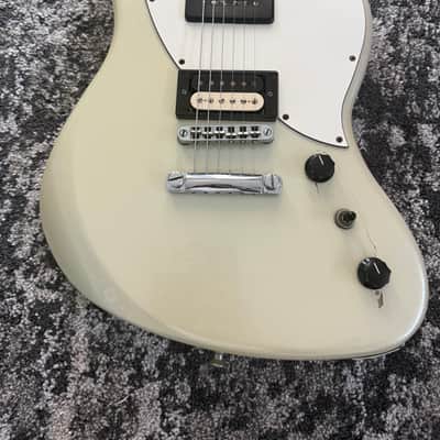 Fender Alternate Reality Powercaster 2018 White Opal Pau Ferro Fretboard Guitar image 2
