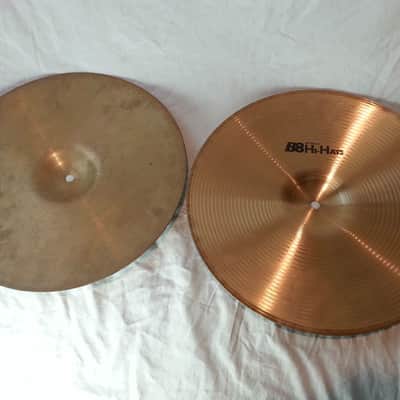 *Sabian Hi-Hats Cymbals 14" 1090/1140g Medium B8/Vintage Patina Top Canada* image 3