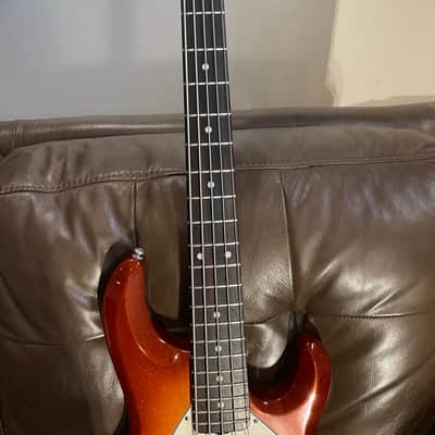 Music Man Stingray 5 H  2002 Autumn red burst sparkle image 8