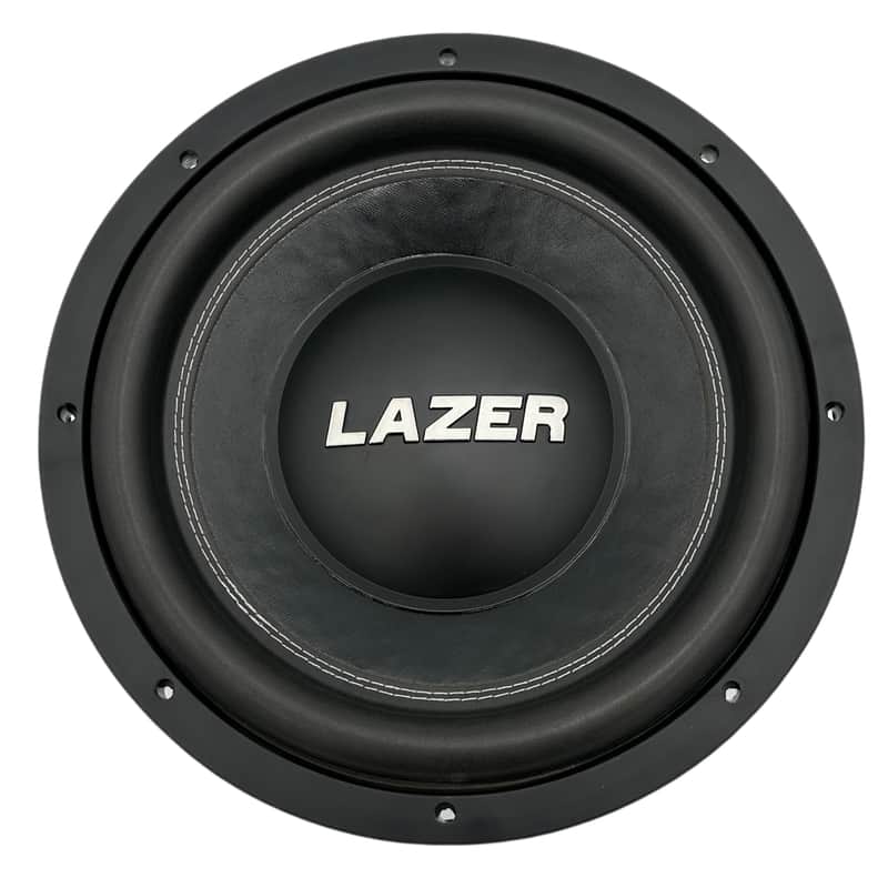 Lazer 12" PHASE 2 DUAL 4 OHM SUBWOOFERS 2025 - WHITE POWDER COAT image 1