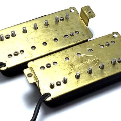 7 String Crusaders Humbucker Pickup Set, Bridge + Neck Collaborative HH Set, Black with Chrome Poles image 4