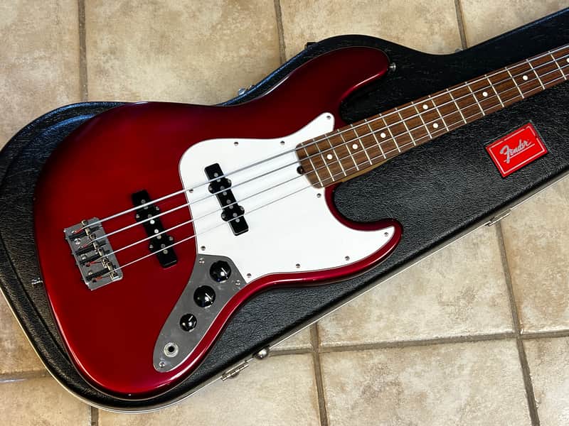 1995 Fender American Standard Jazz Bass Crimson Burst image 1