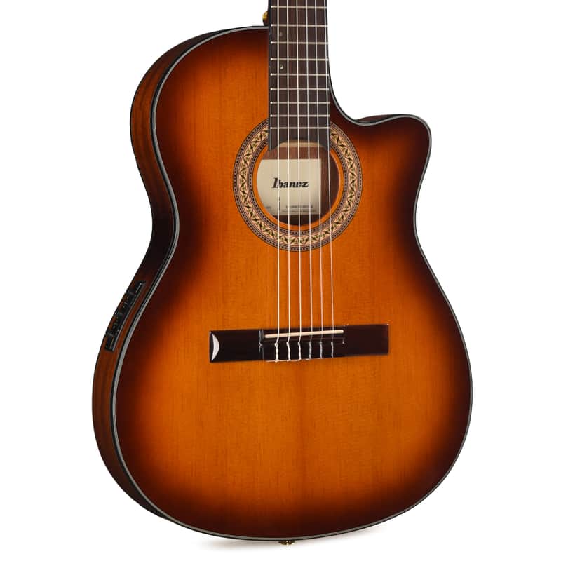 Ibanez GA35TCEVLS Thinline Cutaway Classical Acoustic-Electric Violin Sunburst High Gloss image 1