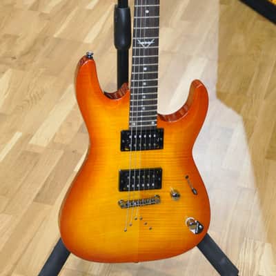 Dean Custom 350 Trans Amber Burst