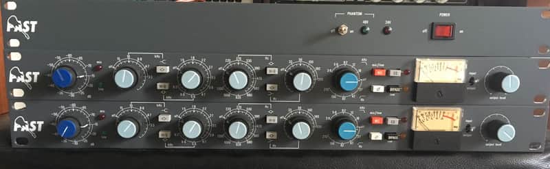 Pair of Neve 31105 Mic Pre/EQ with power supply by PAST image 1