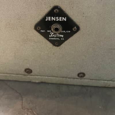 Kustom Speaker cabinet 1970s - White sparkle image 3