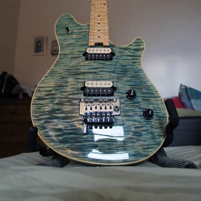 Peavey Wolfgang Custom Shop 2003 Blue quilt image 3