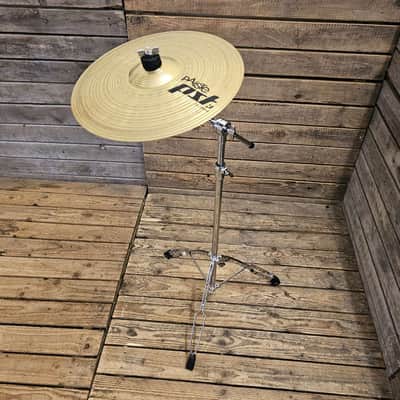 Crash Cymbal 14" Paiste PST3 With Pearl B790 Stand USED! RKC4P250326 image 3