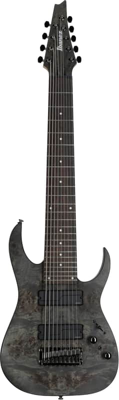 Ibanez Axe Design Lab RG9PB 9-string Electric Guitar - Transparent Gray Flat image 1