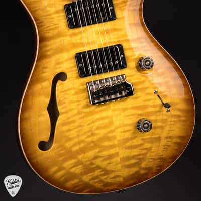 2024 - PRS Eddie's Guitars Wood Library Custom 24 Semi-Hollow Korina/Ziricote - Livingston Lemondrop image 6