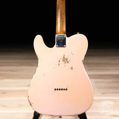 Shabat Lion Swamp Ash T-Style w/ Flame Maple Neck & Lollar Special T's – Shell Pink image 7
