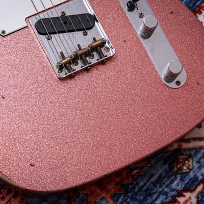 FENDER USA Custom Shop Ltd '61 Reissue Telecaster Relic "Champagne Sparkle + Rosewood" (2022) image 9