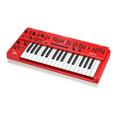 Behringer MS-1-RD 32-Key Analog Monophonic Synthesizer with 32-Step Sequencer, Red image 3