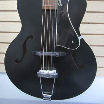 Godin 5th Avenue SG Black Archtop Acoustic Guitar, with gig bag image 2